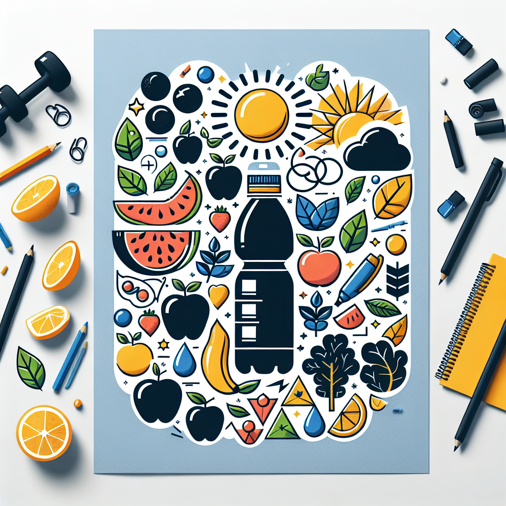 Poster Kreatif Gaya Hidup Sehat yang Mudah Digambar untuk Pemula